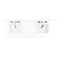 James Martin Vanities Breckenridge 72" Double Bathroom Vanity in Bright White with 3 cm White Zeus Quartz Top and Rectangular Sinks, , large