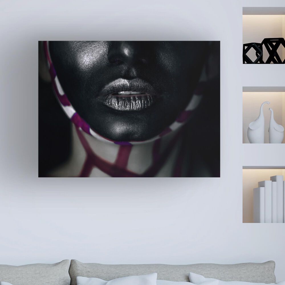 Timberlake Ivan Kovalev 'Showbiz' 35" x 47" Canvas Art in Black/Grey/Wine, , large