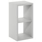 HOMLUX 2-Cube Reversible Open Back Bookshelf in Light Grey, , large