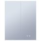 Lexora Home Corsica 24" x 30" LED Mirror Medicine Cabinet with Defogger in Aluminium, , large