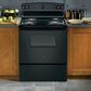 GE Appliances 30" Freestanding Electric Range in Black, , large