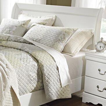 Signature Design by Ashley Anarasia Queen Sleigh Headboard in White, , large