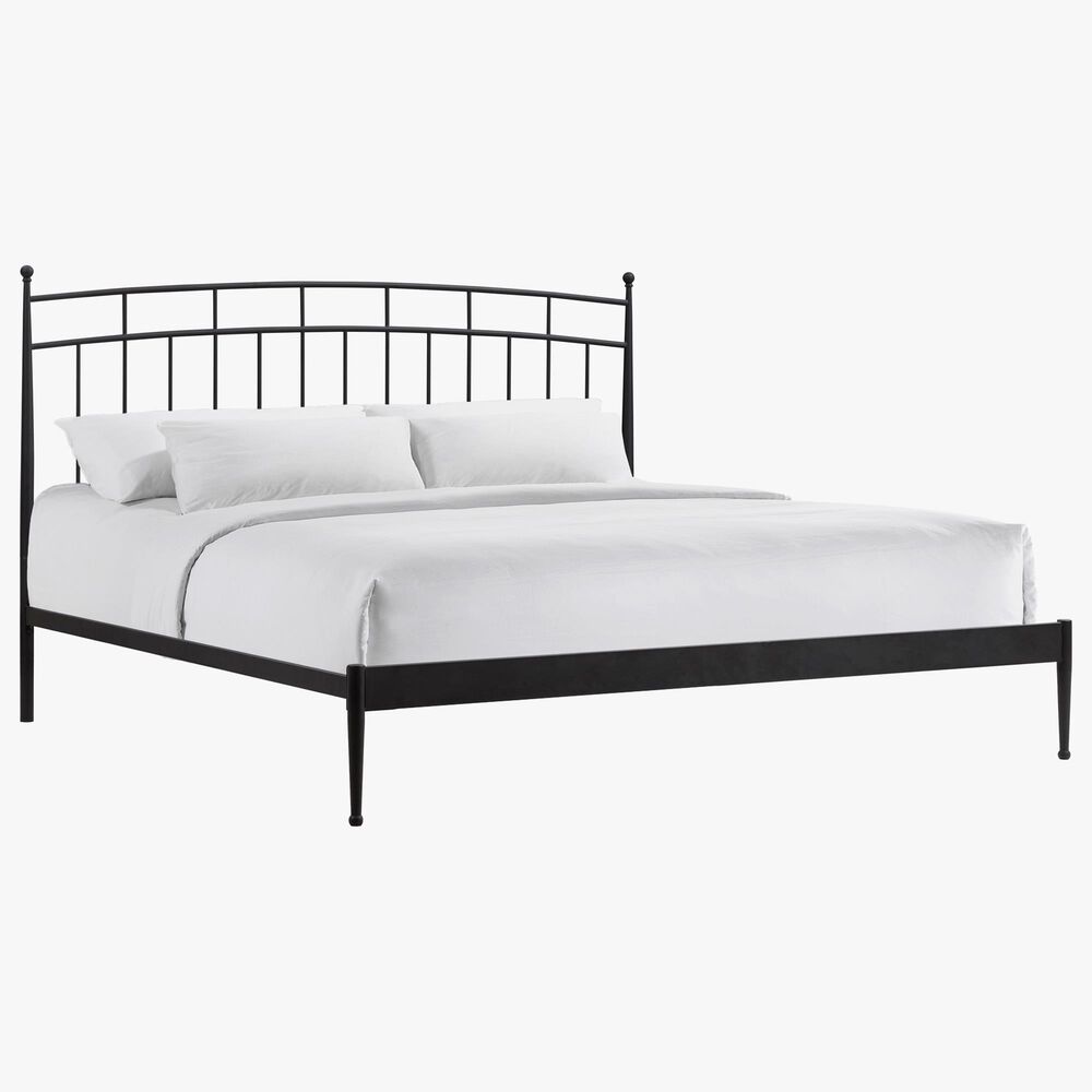 Hawthorne Furniture Traditional King Metal Panel Bed in Matte, , large