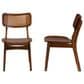 Baxton Studio Tafari Side Chair in Walnut Brown and Light Brown (Set of 2), , large