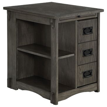 Linon Home Decor Parnell Side Table in Gray, , large