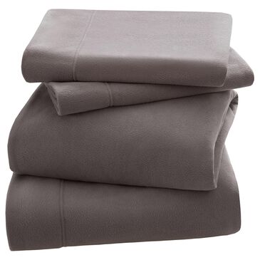 Hampton Park 3M Scotchgard Micro Fleece 4-Piece Queen Sheet Set in Grey, , large