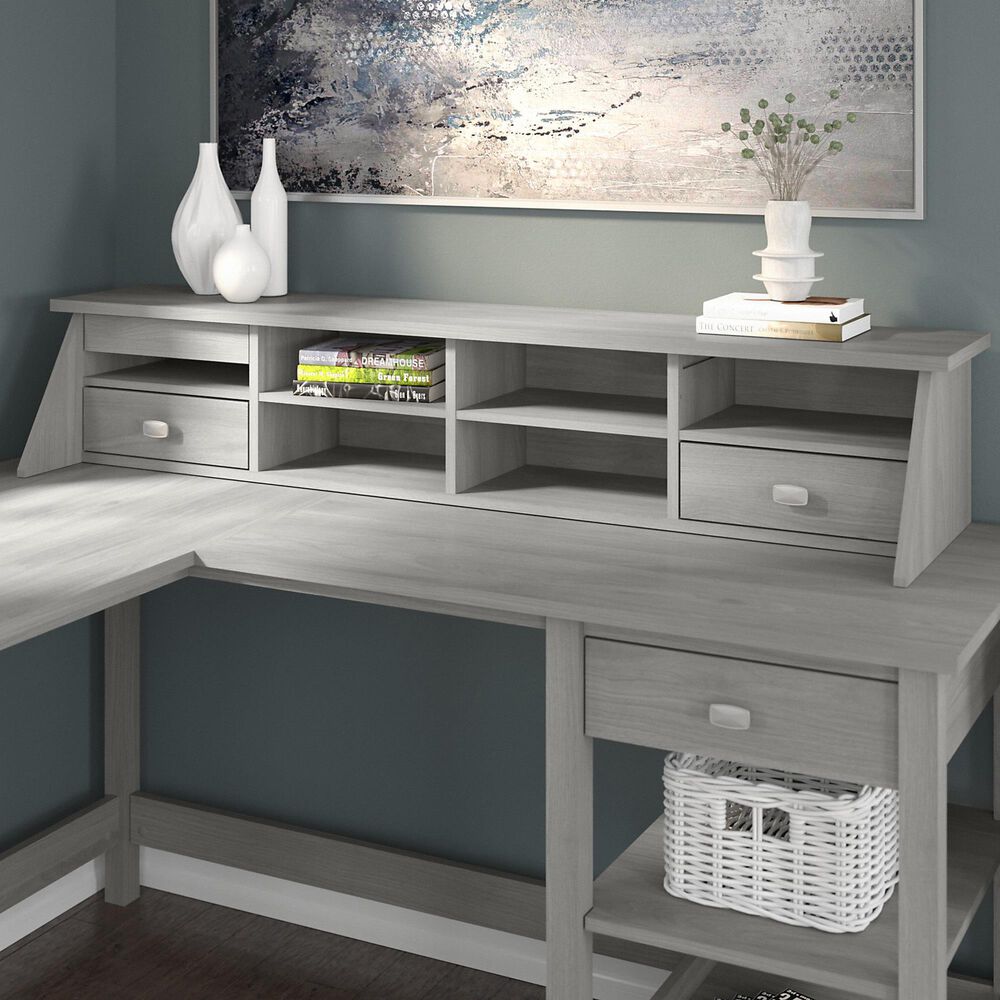 Bush Broadview Desktop Organizer in Modern Gray Nebraska Furniture Mart