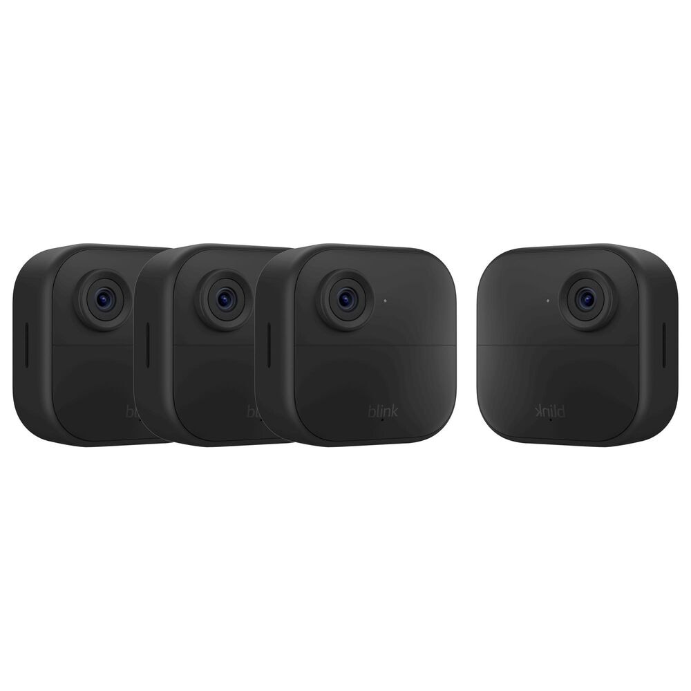 Blink Outdoor 4 3-Wireless Camera System with Add-on Security Camera in Black, , large