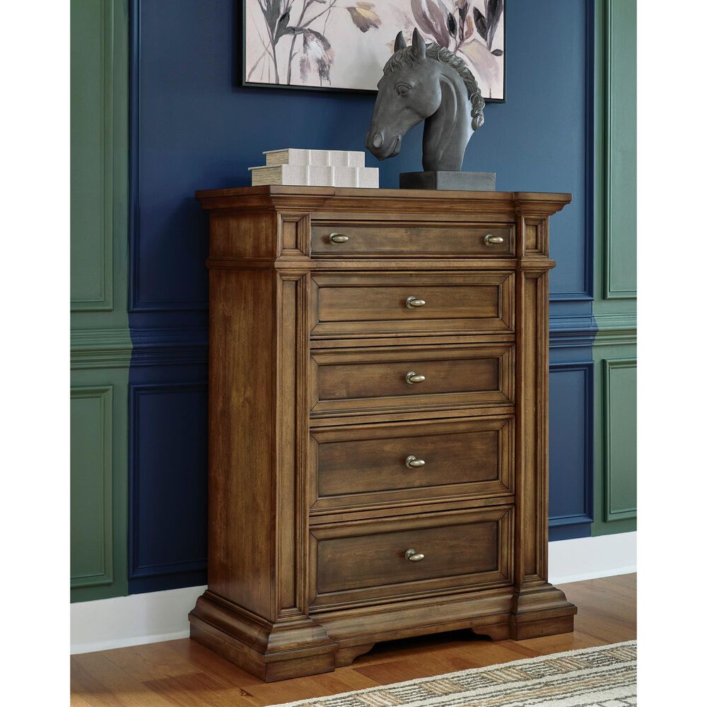 Millenium Frantanna 5 Drawer Chest in Brown, , large