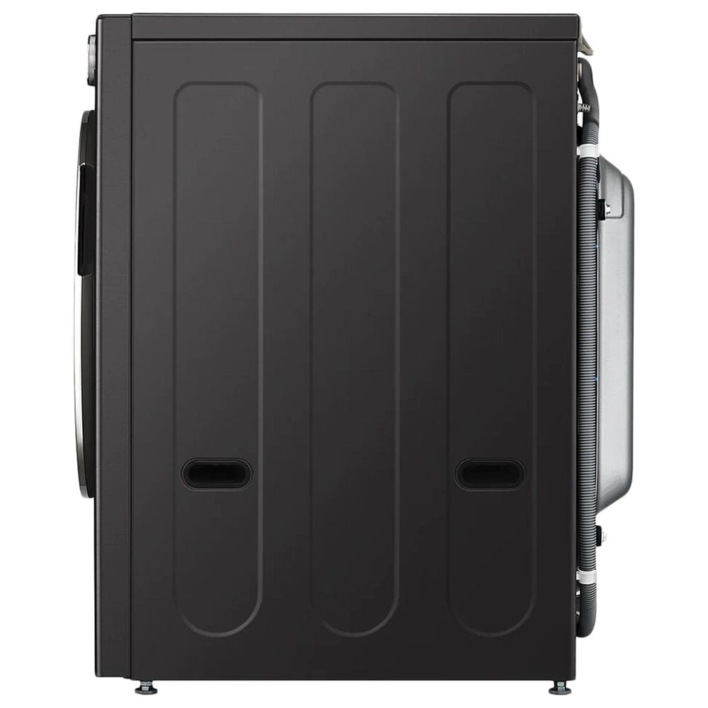 LG 5 Cu. Ft. Front Load Washer with 25 Wash Cycles and 7.4 Cu. Ft. Electric Dryer Laundry Pair in Black Steel, , large