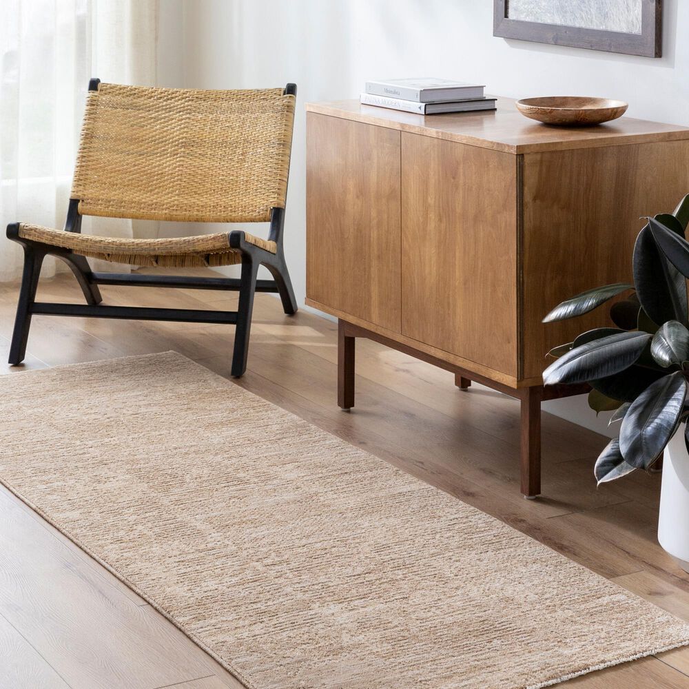 Surya Masterpiece MPC-2320 Beige, Tan and Medium Brown 2&#39;7&quot; x 7&#39;3&quot; Runner, , large