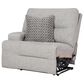 Ashley Acklen Place 2-Piece Power Symmetrical Reclining Sectional Loveseat in Pewter, , large