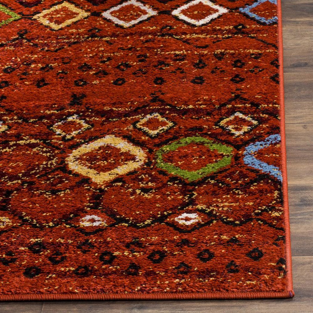 Safavieh Amsterdam AMS108D-5SQ 5&#39;1&quot; Square Terracotta/Multi Area Rug, , large