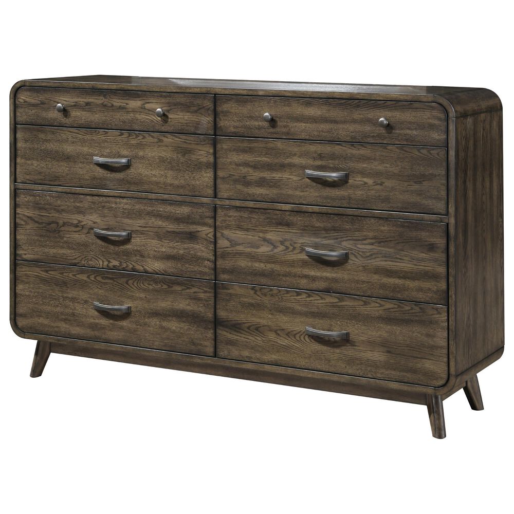 New Heritage Design Rex 8-Drawer Dresser in Walnut, , large