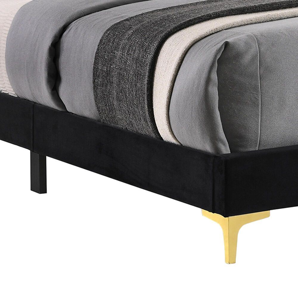 Pacific Landing Kendall King Bed in Black and Gold, , large