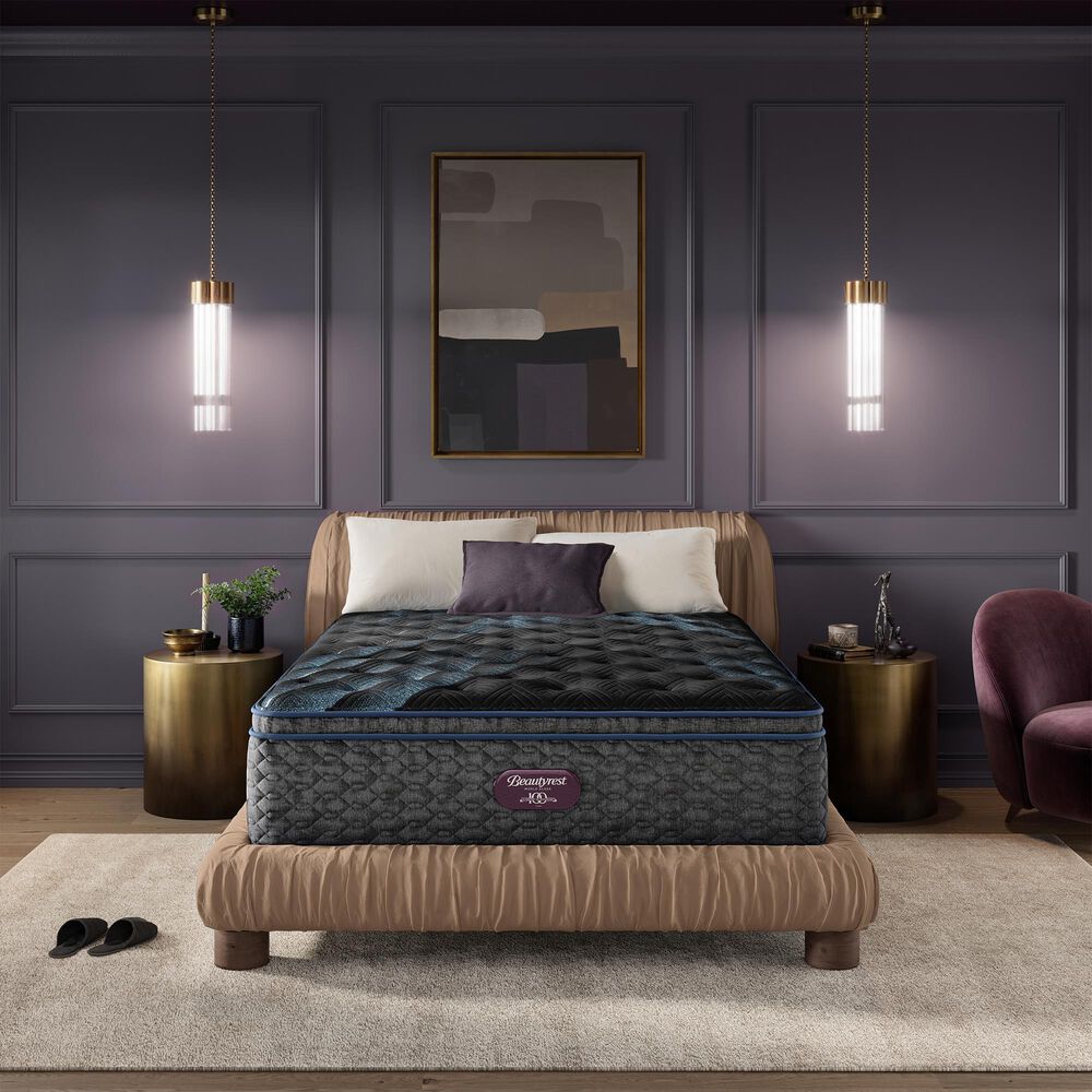 Simmons World Class Level Four Plush Pillow Top King Mattress with Low Profile Box Spring, , large