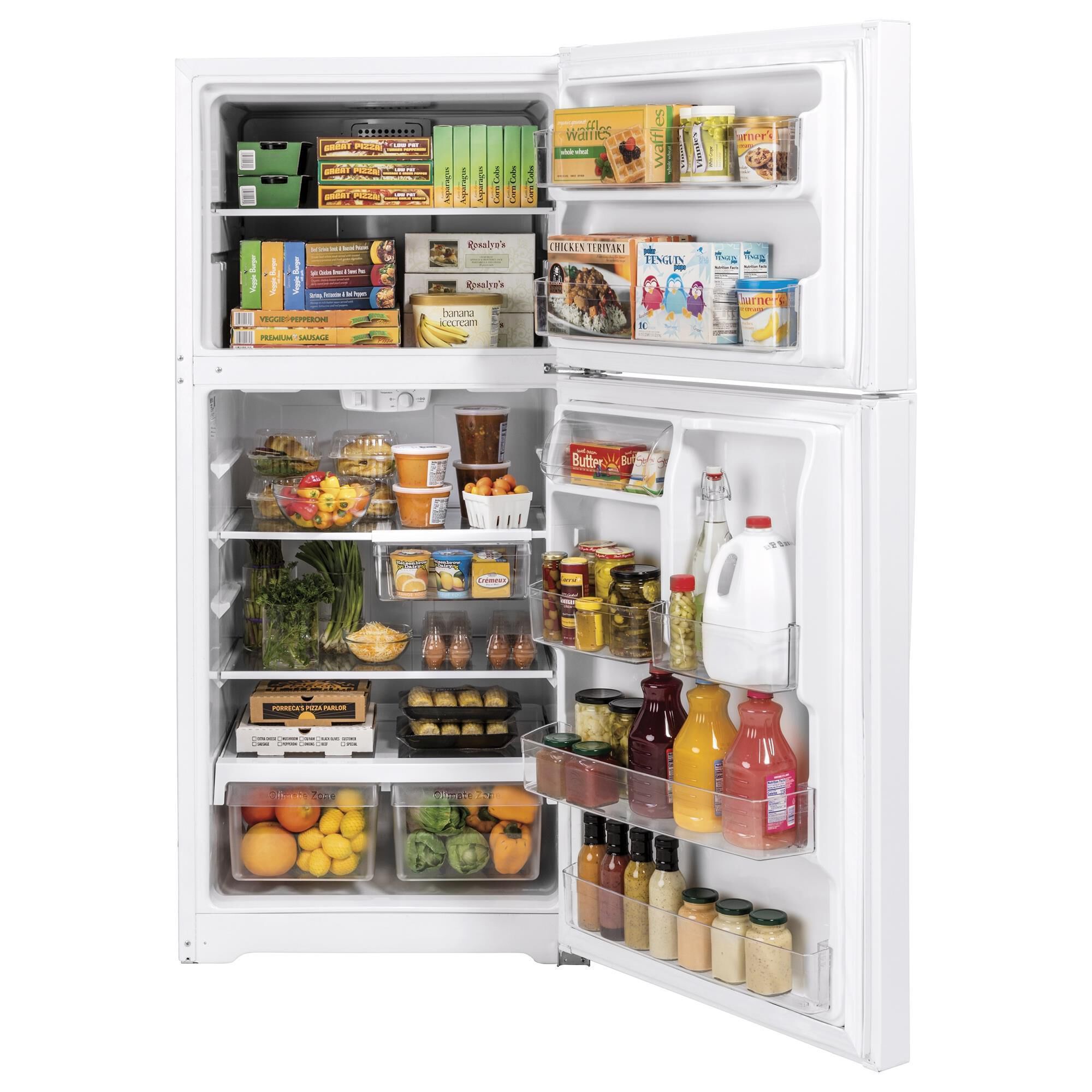 GE Appliances 21.9 Cu. Ft. Top Freezer Refrigerator with High