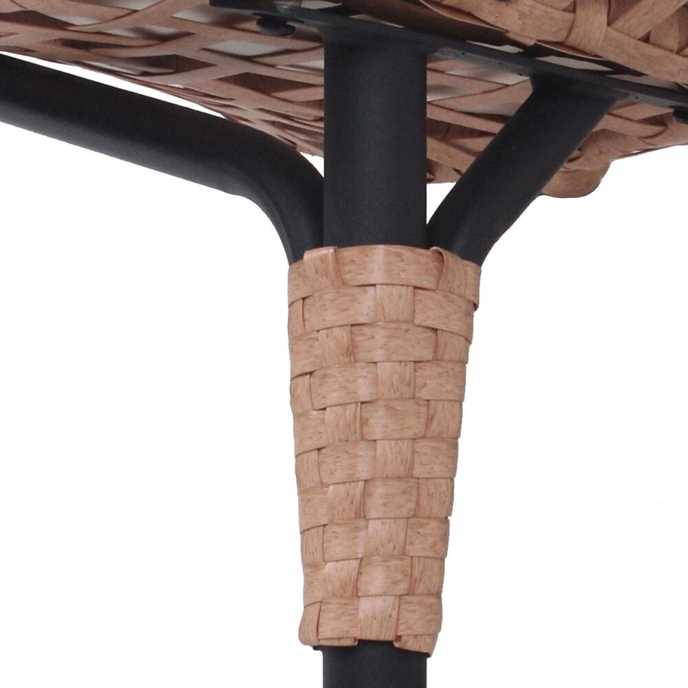 Hearth and Haven Outdoor Egg Chair with Lattice Back Natural in Beige, , large