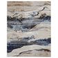 Feizy Sonora 7"10" x 10"3" Ivory and Blue Area Rug, , large