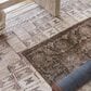 Jaipur Harman Minita 5" x 7"6" Coffee Liqueur, Trellis, Blue Graphite, Lead Gray and Toasted Coconut Area Rug, , large