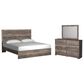 Ashley Ralinksi 3 Piece King Bedroom Set in Gray, , large