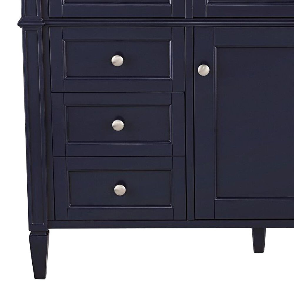 James Martin Vanities Brittany 48" Single Bathroom Vanity in Victory Blue with 3 cm Eternal Jasmine Pearl Silestone Top, Rectangular Sink and FreePower Wireless Charger, , large