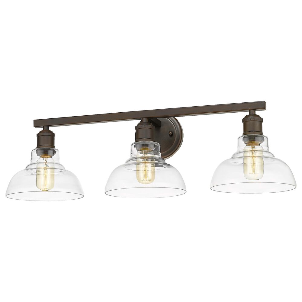 Golden Lighting Carver 3-Light Bath Vanity in Rubbed Bronze, , large