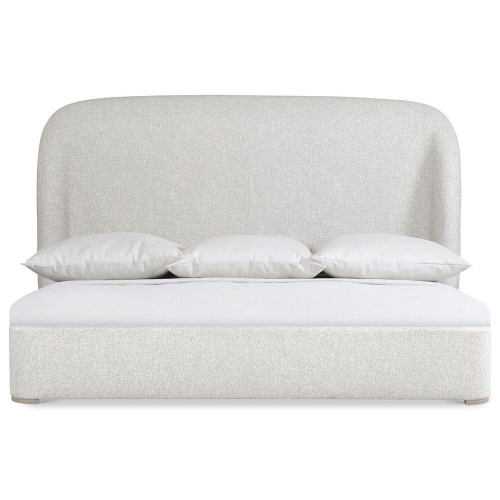 Bernhardt Loggia King Upholstered Shelter Bed in Off-White, , large