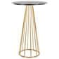 LumiSource Canary Bar Table in Gold Metal and Black Wood, , large