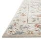 Rifle Paper Co. x Loloi Laurel Peacock Garden 9"2" x 12"2" Cream Area Rug, , large
