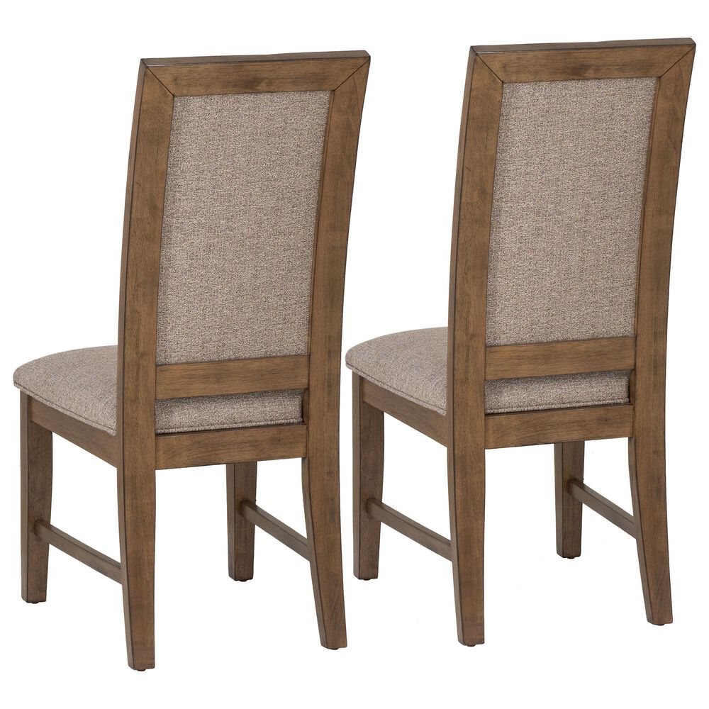 Linon Home Decor Callahan Side Chair in Walnut (Set of 2), , large