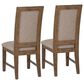 Linon Home Decor Callahan Side Chair in Walnut (Set of 2), , large