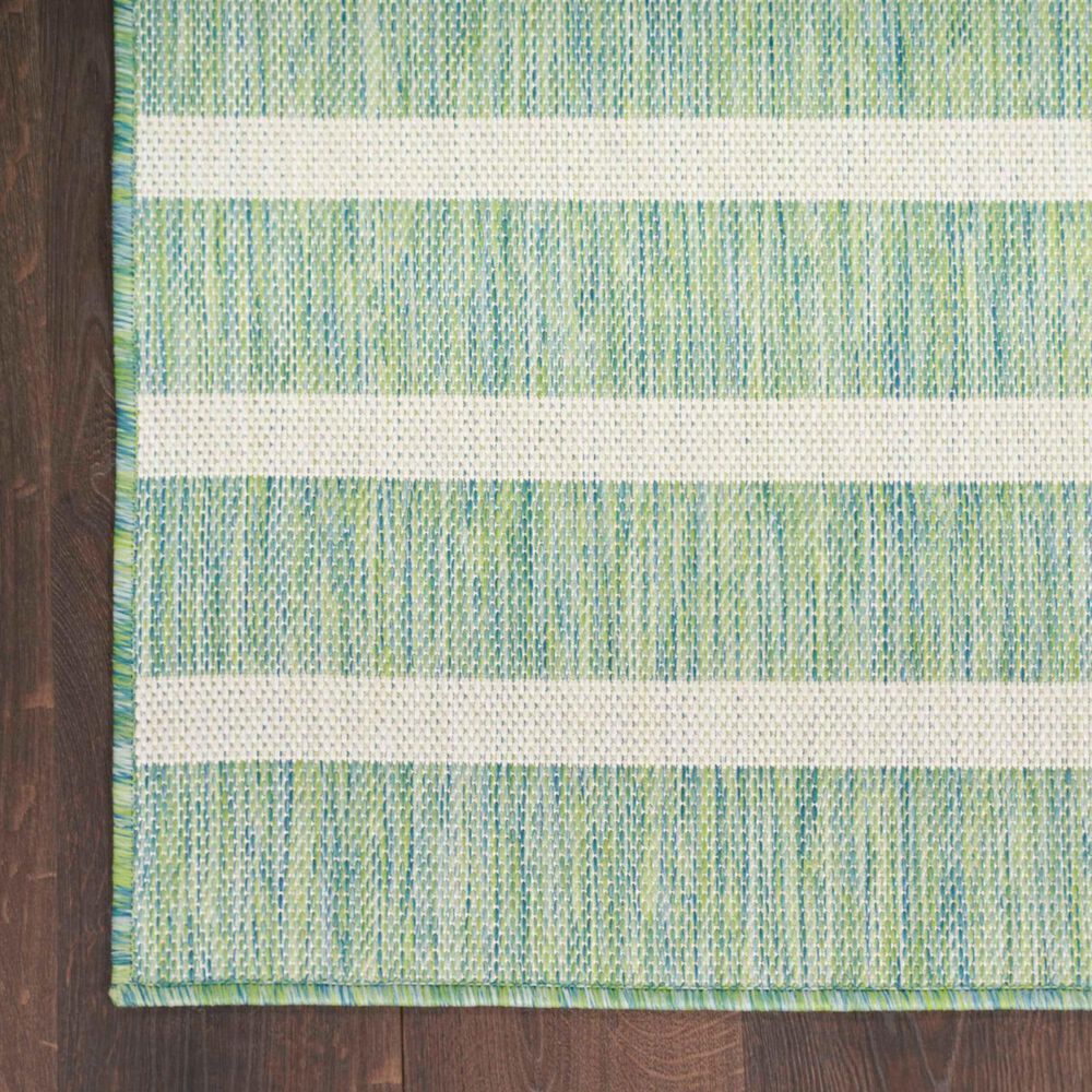 Nourison Positano POS03 Blue, Green and Ivory 8&#39; x 10&#39; Indoor/Outdoor Area Rug, , large