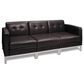 OSP Home 3-Piece Brown Sofa, , large