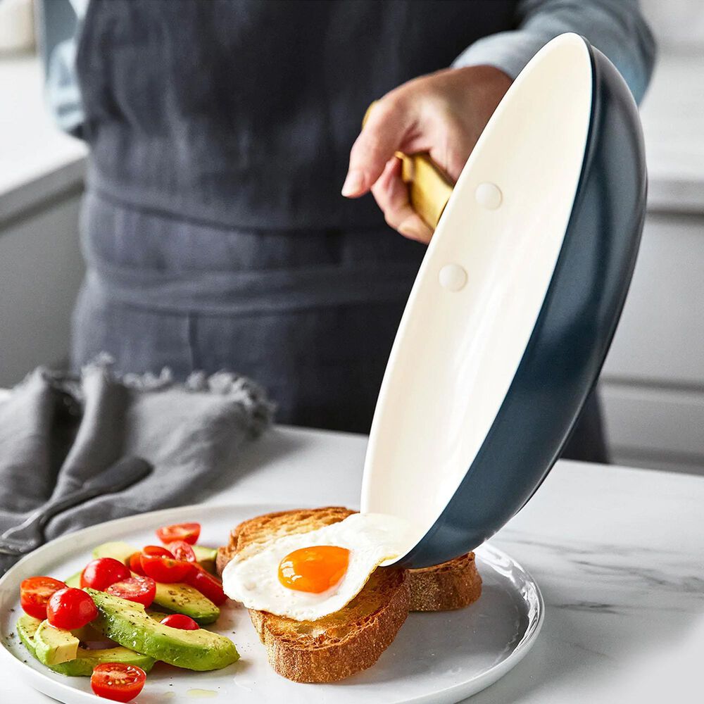 GreenPan Reserve Twilight Ceramic Nonstick 10Piece Cookware Set with GoldTone Handles