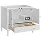 James Martin Vanities Myrrin 36" Vanity in Bright White with 3 cm Victorian Silver Quartz Top, , large