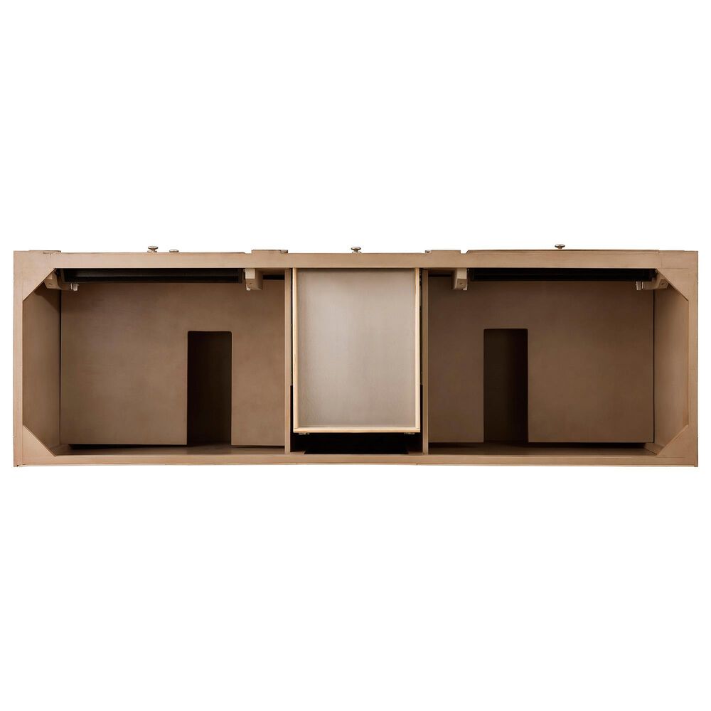 James Martin Bristol 72" Double Bathroom Vanity Cabinet in Whitewashed Walnut, , large