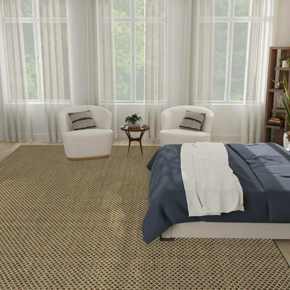 Nourison Courtyard Green 10&#39; x 14&#39; Indoor/Outdoor Area Rug, , large