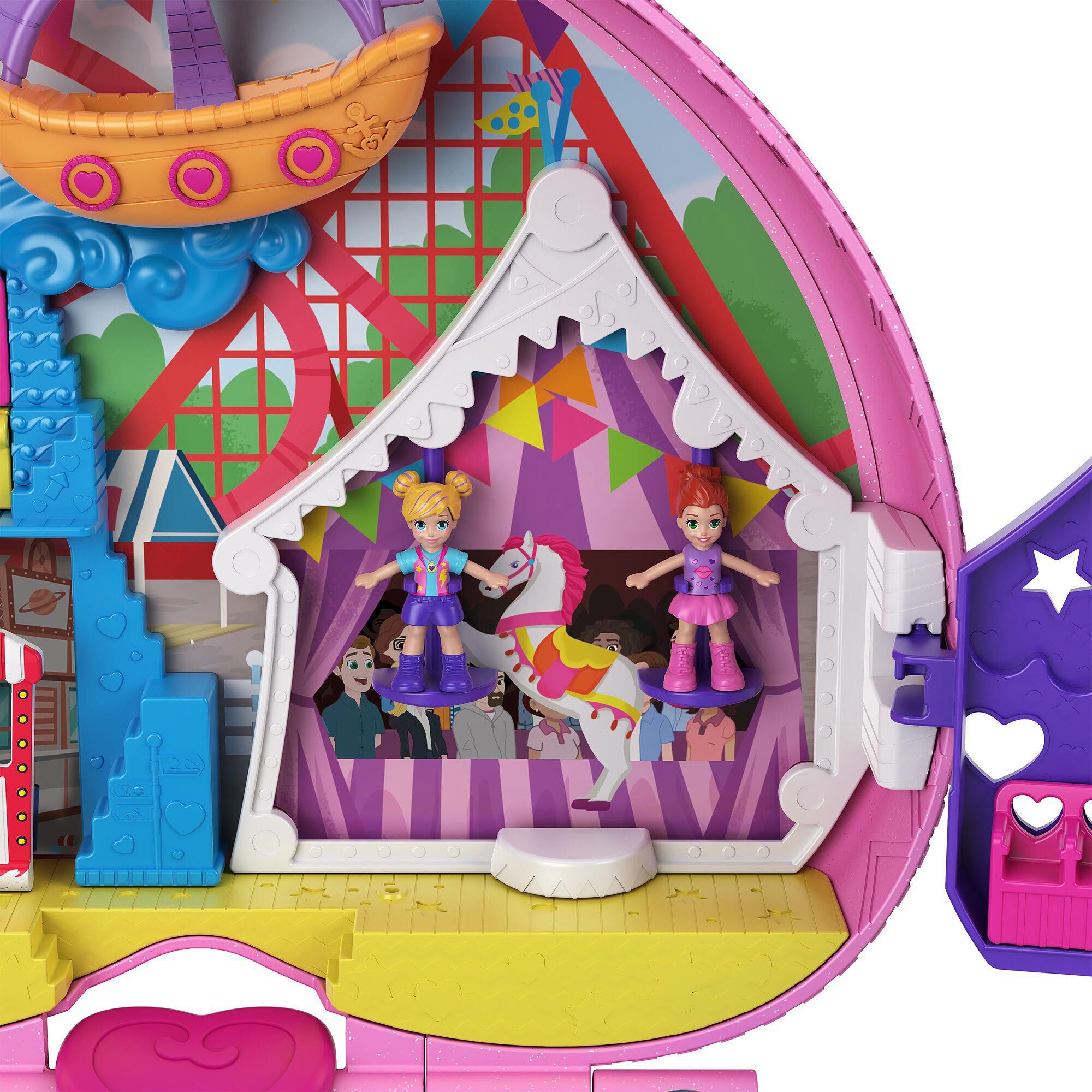 polly pocket tiny is mighty theme park backpack