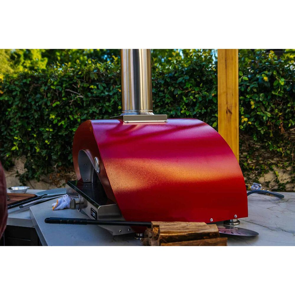 Coyote Outdoor 30&quot; Hybrid Liquid Propane Pizza Oven in Red, , large