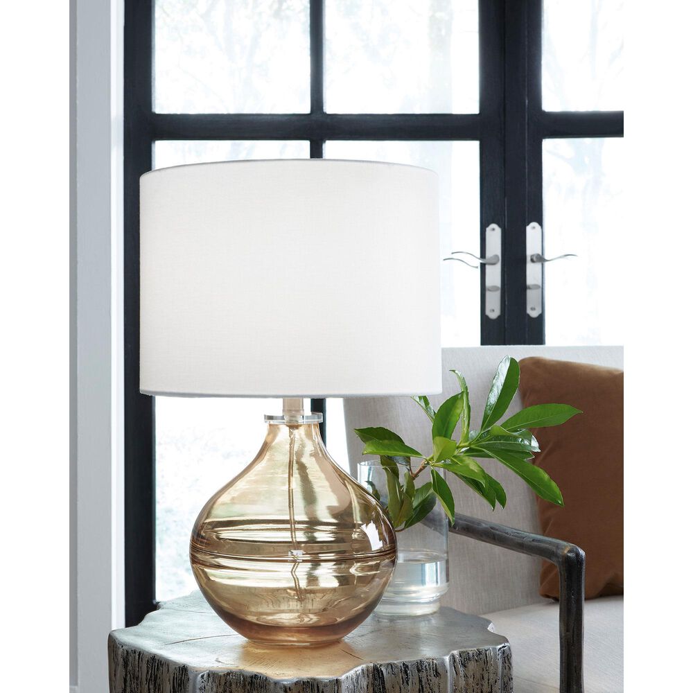 Ashley Lemmitt Table Lamp in Amber, , large