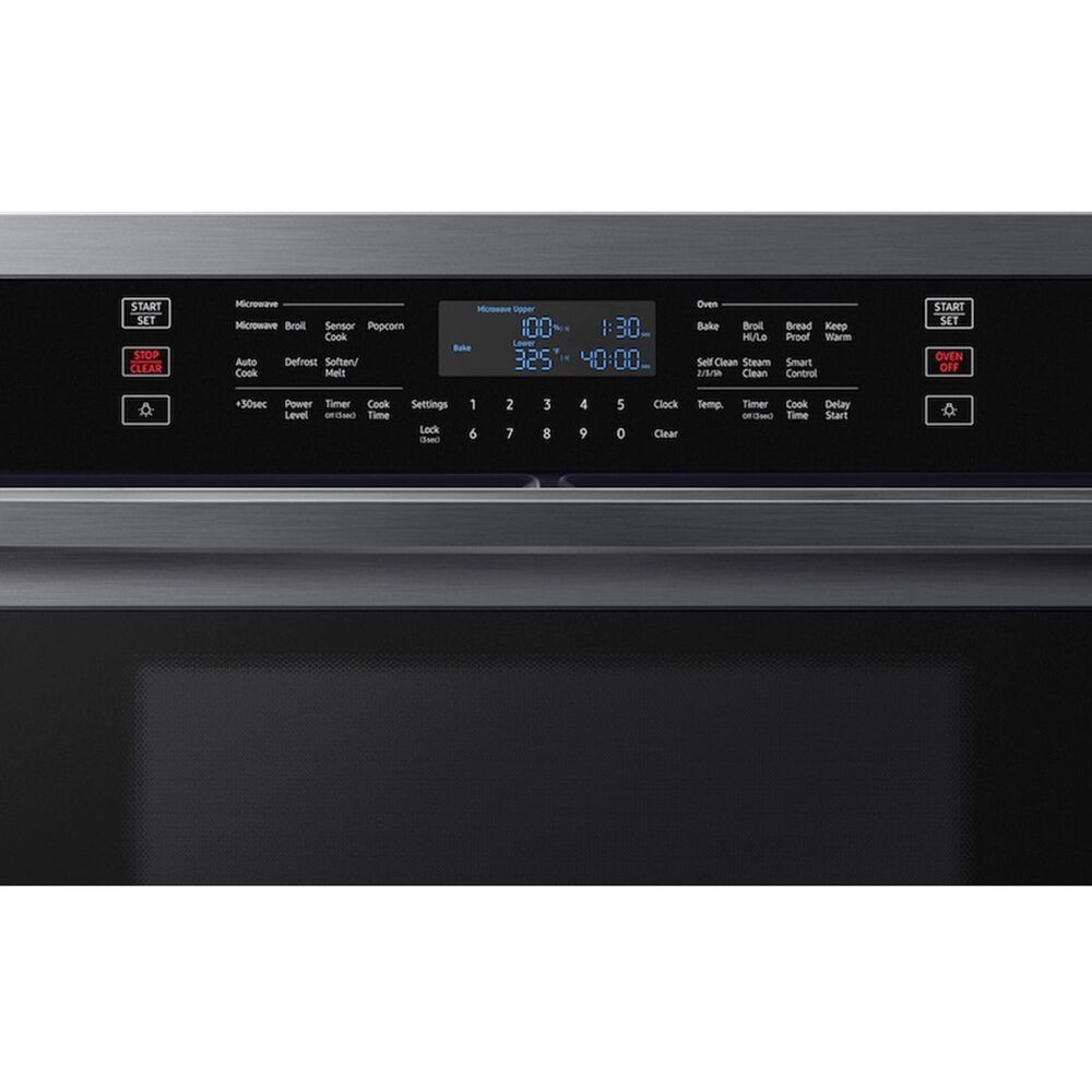 Samsung 30&quot; Microwave Combination Wall Oven in Black Stainless Steel, , large