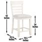 Steve Silver Hyland 6-Piece Counter Height Dining Set in Milk and Honey, , large