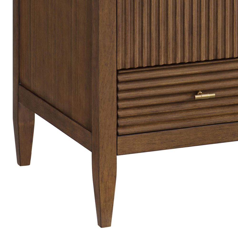 James Martin Vanities Myrrin 36&quot; Vanity in Mid Century Walnut with 3 cm White Zeus Quartz Top, , large