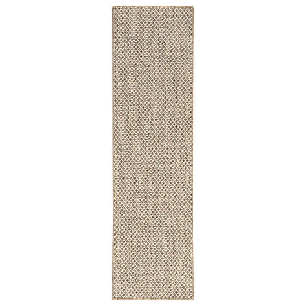 Nourison Courtyard Jute and Ivory 2" x 6" Indoor/Outdoor Runner, , large