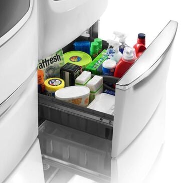Maytag 15.5" Laundry Pedestal with Chrome Handle and Storage Drawer, , large