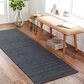 Surya Hickory 2"6" x 8" Charcoal, Black and Gray Runner, , large