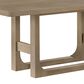 Boulder & Pine Wood Trestle Dining Table in Natural Finish, , large