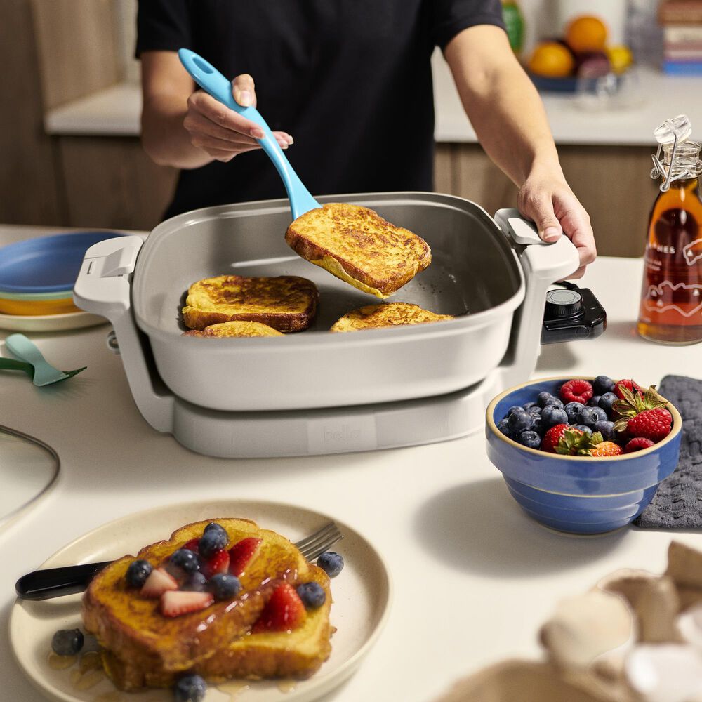 Bella 12&quot; Make and Take Electric Skillet in Oatmilk, , large