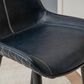 Linon Home Decor Elder 24" Counter Stool with Navy Cushion in Black, , large